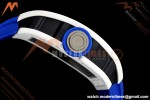 Richard Mille - RM055 Bubba Watson Japan Edition White Cer/Ru Blk/Wht Rehaut Skeleton Brushed Ribs MLF V2 RMUL2 | 리차드 밀 - RM055 버바 왓슨 일본 에디션 화이트 Cer/Ru 블랙/화이트 리하우트 스켈레톤 브러시드 리브 MLF V2 RMUL2