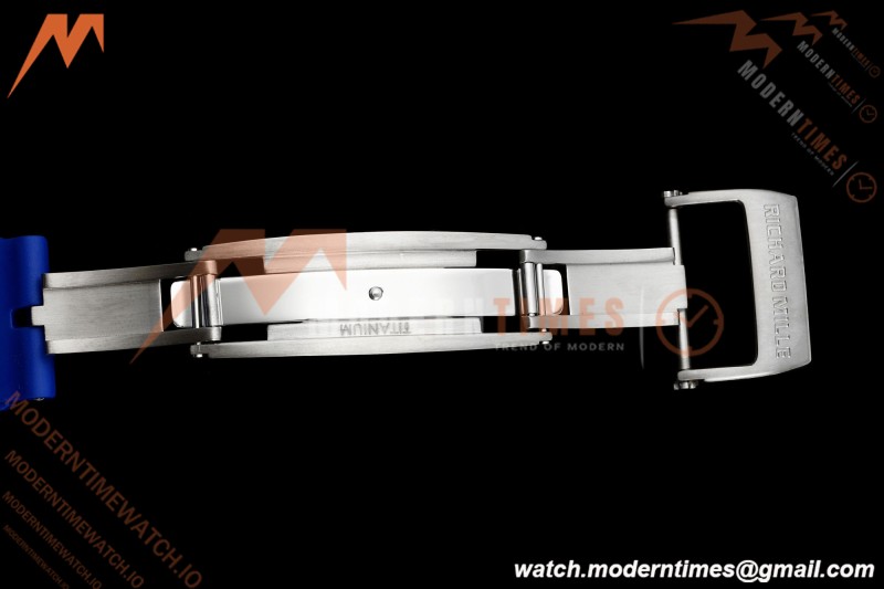 Richard Mille - RM055 Bubba Watson Japan Edition White Cer/Ru Blk/Wht Rehaut Skeleton Brushed Ribs MLF V2 RMUL2 | 리차드 밀 - RM055 버바 왓슨 일본 에디션 화이트 Cer/Ru 블랙/화이트 리하우트 스켈레톤 브러시드 리브 MLF V2 RMUL2