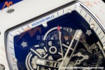 Richard Mille - RM055 Bubba Watson Japan Edition White Cer/Ru Blk/Wht Rehaut Skeleton Brushed Ribs MLF V2 RMUL2 | 리차드 밀 - RM055 버바 왓슨 일본 에디션 화이트 Cer/Ru 블랙/화이트 리하우트 스켈레톤 브러시드 리브 MLF V2 RMUL2