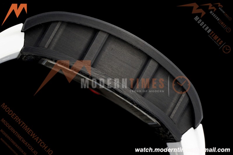 Richard Mille - RM055 Bubba Watson Japan Edition Black NTPT/RU Blk/Wht Rehaut Skeleton Brushed Ribs MLF V2 RMUL2