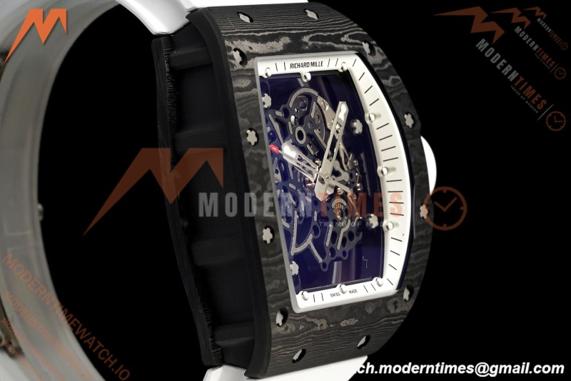 Richard Mille - RM055 Bubba Watson White Legend Black NTPT/RU Blk/Wht Rehaut Skeleton Brushed Ribs MLF V2 RMUL2