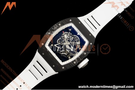 Richard Mille - RM055 Bubba Watson White Legend Black NTPT/RU Blk/Wht Rehaut Skeleton Brushed Ribs MLF V2 RMUL2