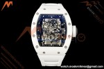 Richard Mille - RM055 Bubba Watson White CER/RU Blk/Blk Rehaut Skeleton Brushed Ribs MLF V2 RMUL2