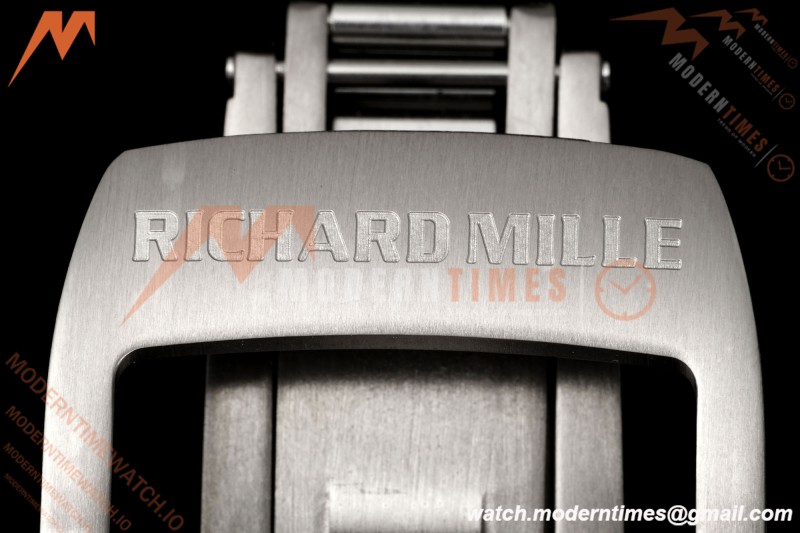 Richard Mille - RM055 Bubba Watson White CER/RU Blk/Blk Rehaut Skeleton Brushed Ribs MLF V2 RMUL2