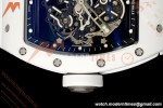 Richard Mille - RM055 Bubba Watson White CER/RU Blk/Blk Rehaut Skeleton Brushed Ribs MLF V2 RMUL2