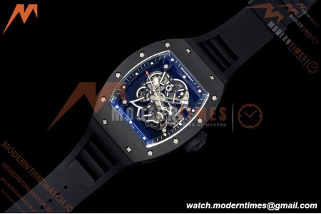Richard Mille - RM055 Bubba Watson Black CER/RU Blk/Blk Rehaut Skeleton Brushed Ribs MLF V2 RMUL2