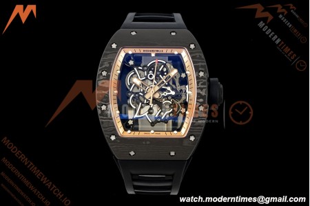 Richard Mille - RM055 Bubba Watson Asia Edition Black NTPT/RU BLK/RG Rehaut Skeleton Brushed Ribs MLF V2 RMUL2