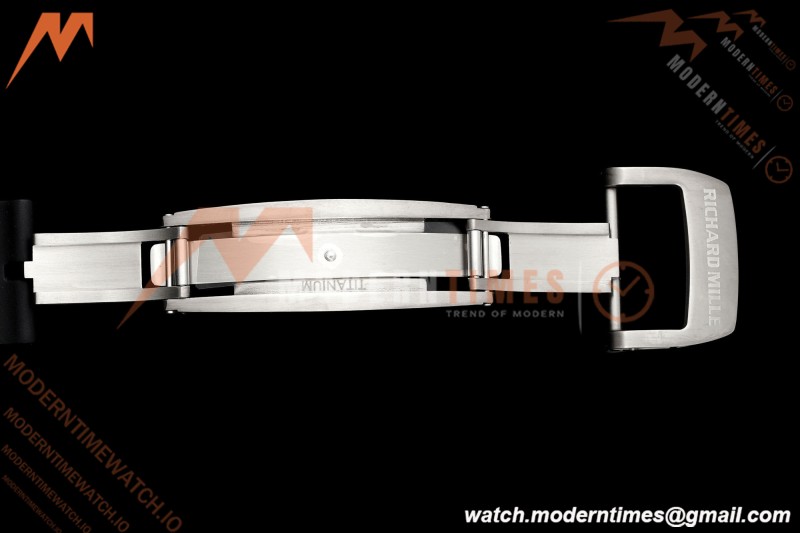 Richard Mille - RM055 Bubba Watson Asia Edition Black NTPT/RU BLK/RG Rehaut Skeleton Brushed Ribs MLF V2 RMUL2 | 리차드 밀 - RM055 버바 왓슨 아시아 에디션 블랙 NTPT/RU BLK/RG 리하우트 스켈레톤 브러시드 리브 MLF V2 RMUL2