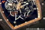 Richard Mille - RM055 Bubba Watson Asia Edition Black NTPT/RU BLK/RG Rehaut Skeleton Brushed Ribs MLF V2 RMUL2 | 리차드 밀 - RM055 버바 왓슨 아시아 에디션 블랙 NTPT/RU BLK/RG 리하우트 스켈레톤 브러시드 리브 MLF V2 RMUL2