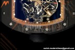 Richard Mille - RM055 Bubba Watson Asia Edition Black NTPT/RU BLK/RG Rehaut Skeleton Brushed Ribs MLF V2 RMUL2 | 리차드 밀 - RM055 버바 왓슨 아시아 에디션 블랙 NTPT/RU BLK/RG 리하우트 스켈레톤 브러시드 리브 MLF V2 RMUL2