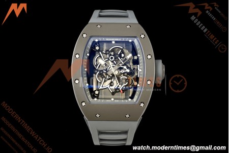 Richard Mille - RM055 Bubba Watson Boutique Edition Grey CER/RU Blk/Grey Rehaut Skeleton Brushed Ribs MLF V2 RMUL2
