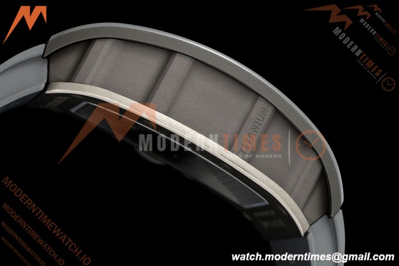 Richard Mille - RM055 Bubba Watson Boutique Edition Grey CER/RU Blk/Grey Rehaut Skeleton Brushed Ribs MLF V2 RMUL2