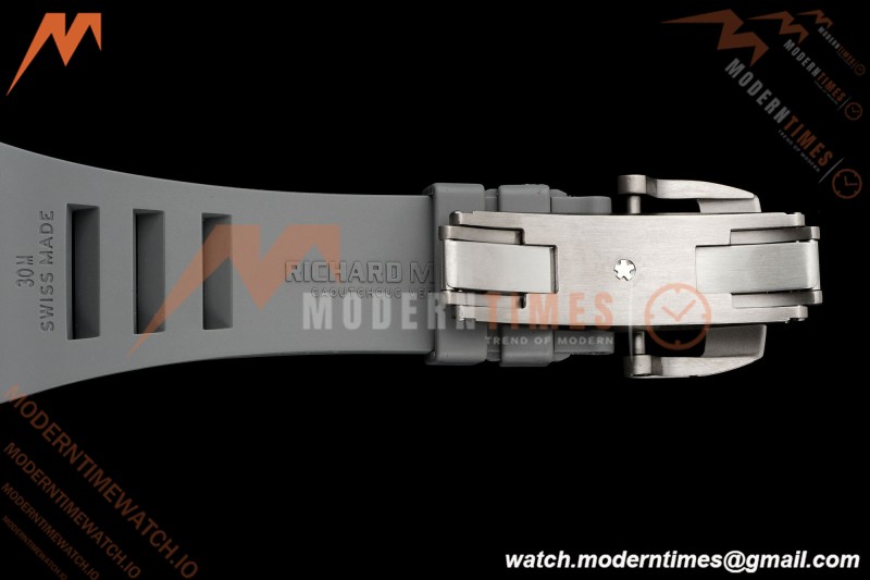 Richard Mille - RM055 Bubba Watson Boutique Edition Grey CER/RU Blk/Grey Rehaut Skeleton Brushed Ribs MLF V2 RMUL2