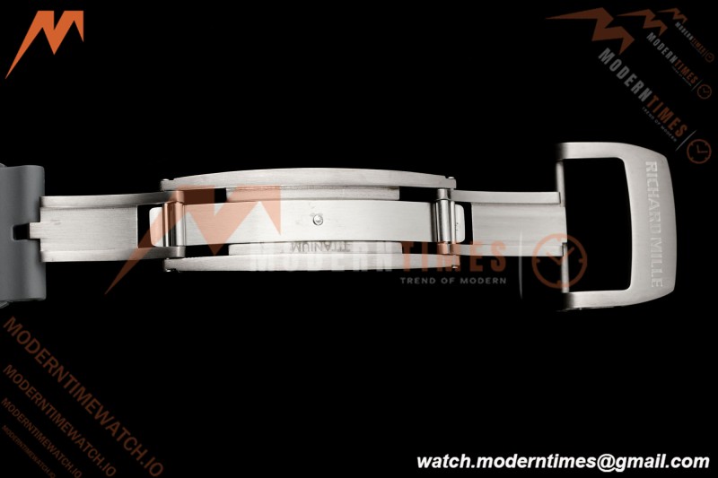 Richard Mille - RM055 Bubba Watson Boutique Edition Grey CER/RU Blk/Grey Rehaut Skeleton Brushed Ribs MLF V2 RMUL2
