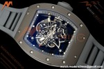 Richard Mille - RM055 Bubba Watson Boutique Edition Grey CER/RU Blk/Grey Rehaut Skeleton Brushed Ribs MLF V2 RMUL2
