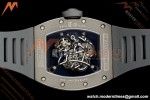 Richard Mille - RM055 Bubba Watson Boutique Edition Grey CER/RU Blk/Grey Rehaut Skeleton Brushed Ribs MLF V2 RMUL2
