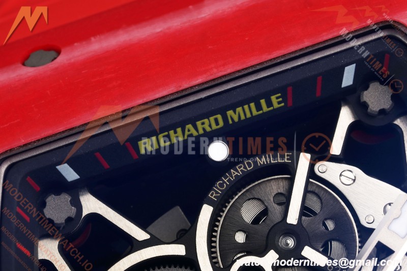 Richard Mille - RM35-02 Rafael Nadal Red/Red NTPT Skeleton Dial UMI RMAL1 Free Sprung
