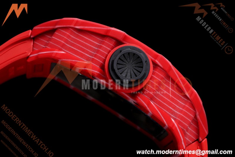 Richard Mille - RM35-02 Rafael Nadal Red/Red NTPT Skeleton Dial UMI RMAL1 Free Sprung