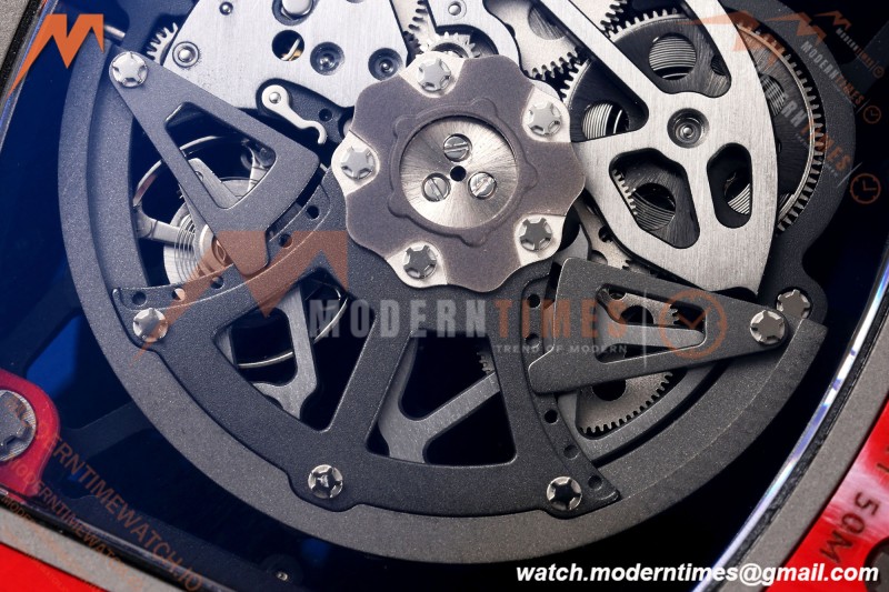Richard Mille - RM35-02 Rafael Nadal Red/Red NTPT Skeleton Dial UMI RMAL1 Free Sprung