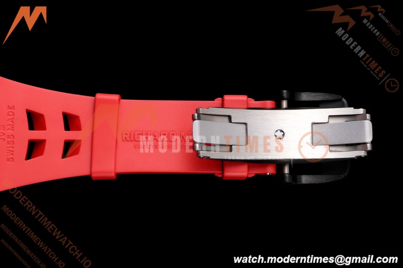 Richard Mille - RM35-02 Rafael Nadal Black NTPT/RU Blk/Blk Rehaut Skeleton UMI RMAL1 Free Sprung