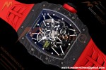 Richard Mille - RM35-02 Rafael Nadal Black NTPT/RU Blk/Blk Rehaut Skeleton UMI RMAL1 Free Sprung