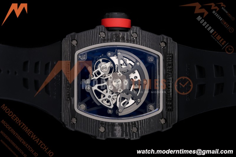 Richard Mille - RM35-02 Rafael Nadal Black NTPT/RU Blk/Blk/Red Rehaut Skeleton UMI RMAL1 Free Sprung | 리차드 밀 - RM35-02 라파엘 나달 블랙 NTPT/RU 블랙/블랙/레드 리하우트 스켈레톤 UMI RMAL1 프리 스프렁