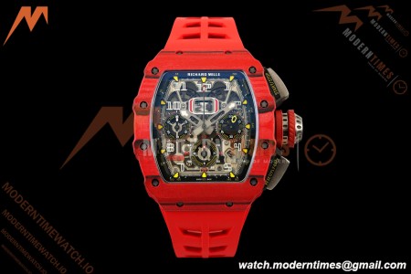 Richard Mille - RM11-03 Annual Calendar Flyback Chrono Red Carbon NTPT/RU Skeleton ABMF RMAC3