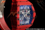 Richard Mille - RM11-03 Annual Calendar Flyback Chrono Red Carbon NTPT/RU Skeleton ABMF RMAC3