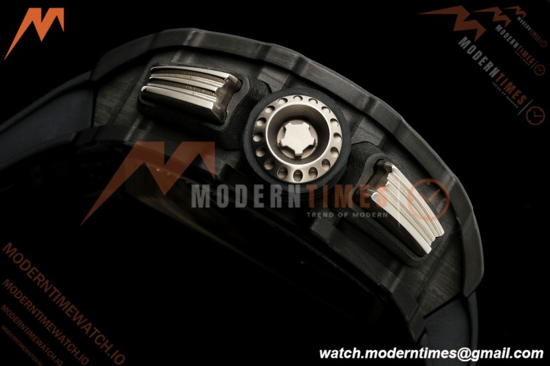 Richard Mille - RM11-03 Annual Calendar Flyback Chrono Black Carbon NTPT/RU Skeleton ABMF RMAC3 | 리샤르 밀 - RM11-03 애뉴얼 캘린더 플라이백 크로노 블랙 카본 NTPT/러버 스켈레톤 ABMF RMAC3