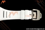 Richard Mille - RM055 Bubba Watson White CER/RU Blk/Blk Rehaut Skeleton A9F RMUL2 Free Sprung | 리차드 밀 - RM055 버바 왓슨 화이트 CER/RU, 블랙/블랙 이너베젤 스켈레톤, A9F RMUL2 프리 스프랑
