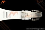 Richard Mille - RM055 Bubba Watson White CER/RU Blk/Blk Rehaut Skeleton A9F RMUL2 Free Sprung | 리차드 밀 - RM055 버바 왓슨 화이트 CER/RU, 블랙/블랙 이너베젤 스켈레톤, A9F RMUL2 프리 스프랑