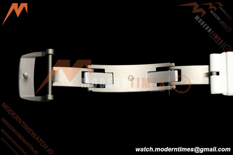 Richard Mille - RM055 Bubba Watson White CER/RU Blk/Blk Rehaut Skeleton A9F RMUL2 Free Sprung | 리차드 밀 - RM055 버바 왓슨 화이트 CER/RU, 블랙/블랙 이너베젤 스켈레톤, A9F RMUL2 프리 스프랑