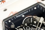 Richard Mille - RM055 Bubba Watson White CER/RU Blk/Blk Rehaut Skeleton A9F RMUL2 Free Sprung | 리차드 밀 - RM055 버바 왓슨 화이트 CER/RU, 블랙/블랙 이너베젤 스켈레톤, A9F RMUL2 프리 스프랑