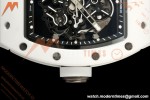 Richard Mille - RM055 Bubba Watson White CER/RU Blk/Blk Rehaut Skeleton A9F RMUL2 Free Sprung | 리차드 밀 - RM055 버바 왓슨 화이트 CER/RU, 블랙/블랙 이너베젤 스켈레톤, A9F RMUL2 프리 스프랑