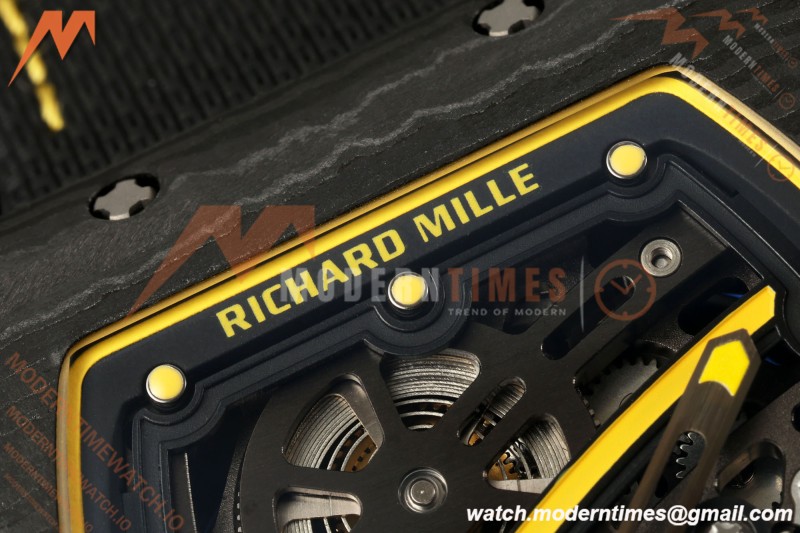 Richard Mille - RM67-02 Black NTPT Yellow/Blk Skeleton Black Strap AVF CRMA7