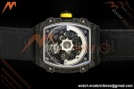 Richard Mille - RM67-02 Black NTPT Yellow/Blk Skeleton Black Strap AVF CRMA7