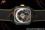 Richard Mille - RM67-02 Black NTPT Yellow/Blk Skeleton Yellow Strap AVF CRMA7