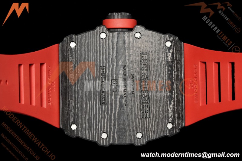 Richard Mille - RM35-01 Rafael Nadal Blk/Red/Red NTPT Skeleton Dial MILLEF RMUL3