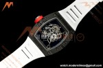 Richard Mille - RM055 Bubba Watson White Legend Black NTPT/RU Blk/Wht Rehaut Skeleton Brushed Ribs BOSS RMUL2 Free Sprung