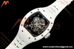 Richard Mille - RM055 Bubba Watson White CER/RU Blk/Blk Rehaut Skeleton Boss RMUL2 Free Sprung