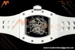 Richard Mille - RM055 Bubba Watson White CER/RU Blk/Blk Rehaut Skeleton Boss RMUL2 Free Sprung