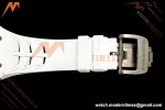 Richard Mille - RM055 Bubba Watson White CER/RU Blk/Blk Rehaut Skeleton Boss RMUL2 Free Sprung
