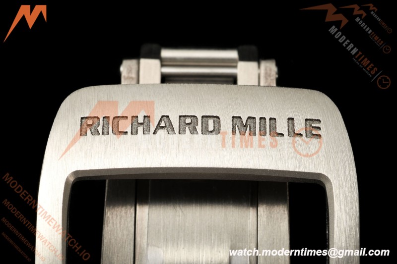 Richard Mille - RM055 Bubba Watson White CER/RU Blk/Blk Rehaut Skeleton Boss RMUL2 Free Sprung