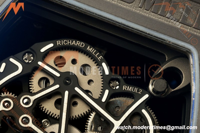 Richard Mille - RM055 Bubba Watson Boutique Grey CER/RU Black Rehaut Skeleton Boss Vaucher RMUL2 Free Sprung