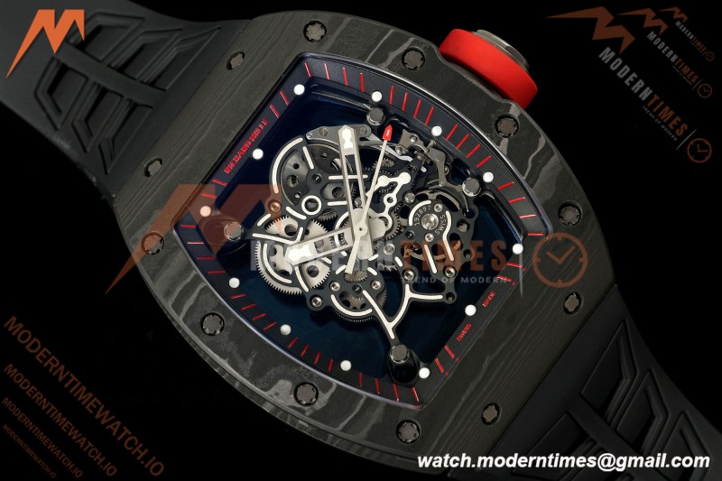 Richard Mille - RM055 Bubba Watson Dark Legend Black NTPT/RU Black Rehaut Skeleton Boss Vaucher RMUL2 Free Sprung
