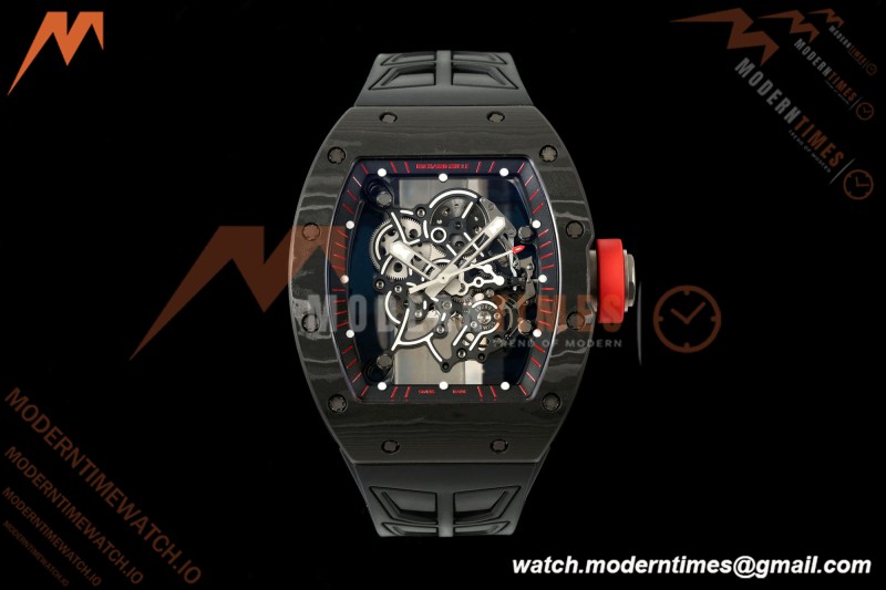 Richard Mille - RM055 Bubba Watson Dark Legend Black NTPT/RU Black Rehaut Skeleton Boss Vaucher RMUL2 Free Sprung
