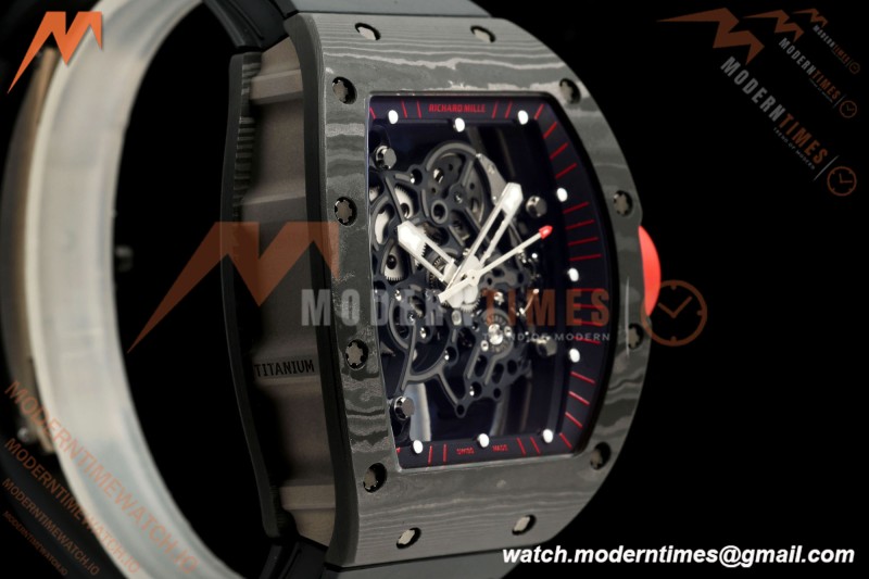 Richard Mille - RM055 Bubba Watson Dark Legend Black NTPT/RU Black Rehaut Skeleton Boss Vaucher RMUL2 Free Sprung