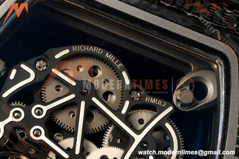 Richard Mille - RM055 Bubba Watson Dark Legend Black NTPT/RU Black Rehaut Skeleton Boss Vaucher RMUL2 Free Sprung