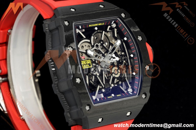 Richard Mille - RM35-02 Rafael Nadal Black NTPT/Red RU Skeleton Dial MILLEF RMUL1