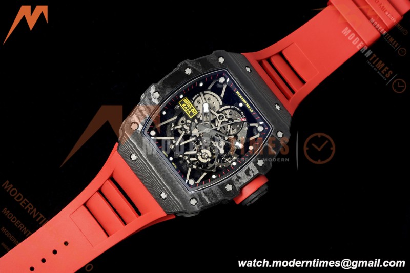 Richard Mille - RM35-02 Rafael Nadal Black NTPT/Red RU Skeleton Dial MILLEF RMUL1